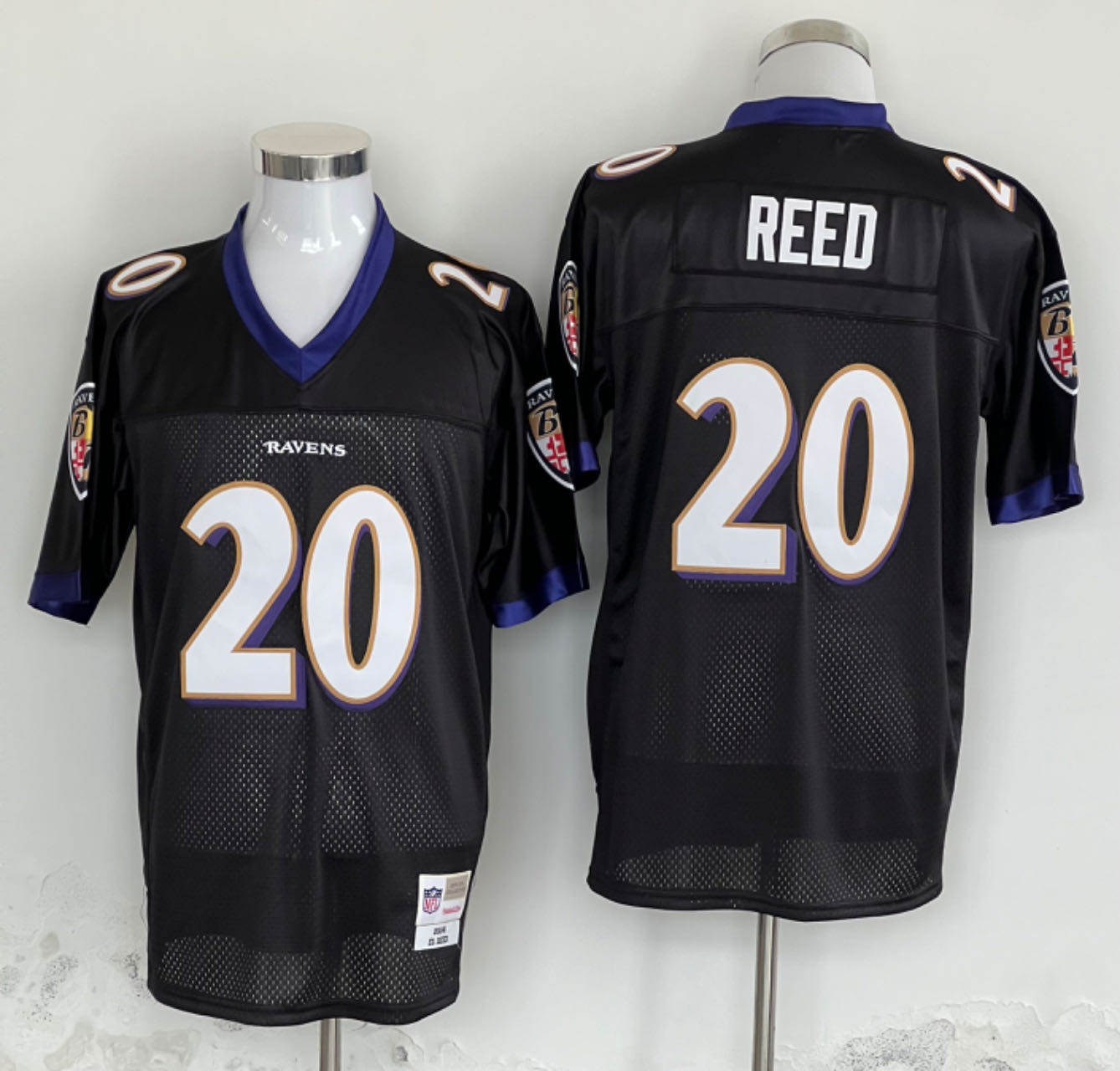 Men's Baltimore Ravens Ed Reed Mitchell & Ness Black Legacy Jersey